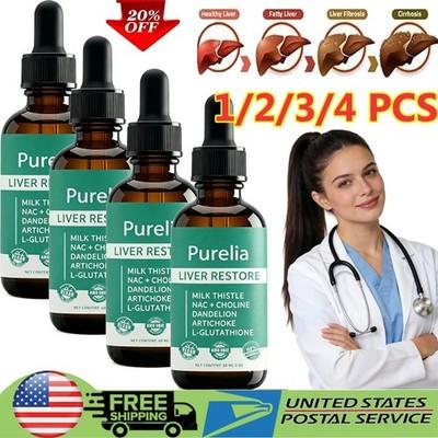 Purelia Liver Restore, Complete Liver Support Supplement with Milk Thistle, Dand
