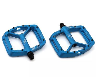 Race Face AEFFECT-R Platform MTB BIke Pedal 9/16" Alloy Bike Pedals-Black / Blue