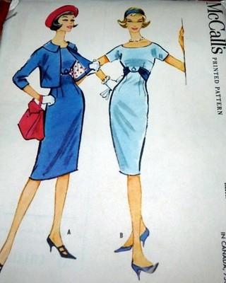 Rare VTG 1950s DRESS & JACKET McCALLS Sewing Pattern 12/32 Uncut