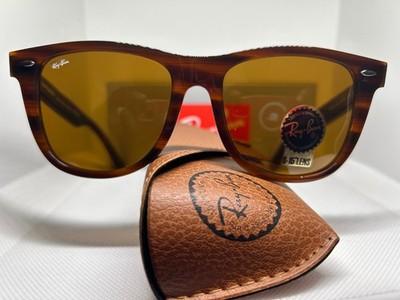 Ray-Ban Wayfarer Polished Havana / Tortoise Classic Sunglasses RB2140 954. 54MM