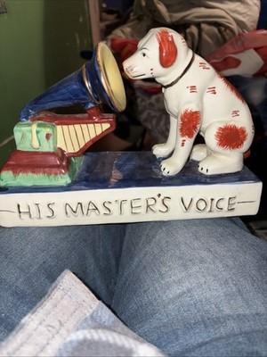 RCA Corp. VICTOR HIS MASTERS VOICE NIPPER Ceramic Dog •