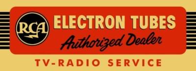 RCA Television TV & Radio Authorized Dealer NEW Sign, 12 x 36" USA STEEL XL Size