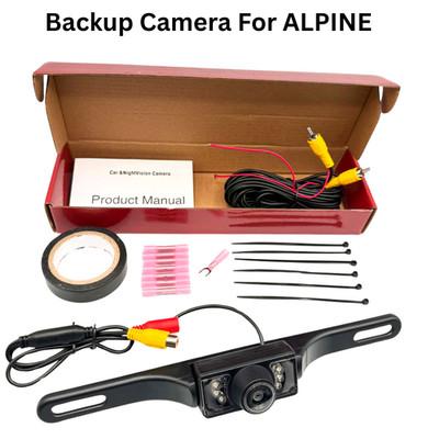 Rear view Backup Plate Camera ALPINE INE-Z928HD INEZ928HD Install Kit