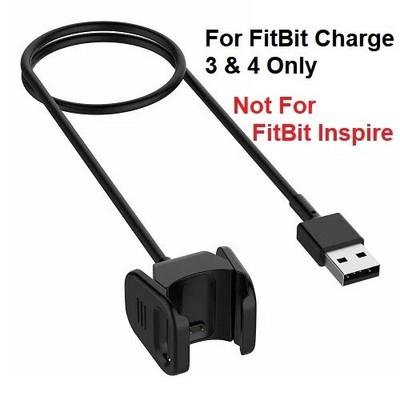 Replacement USB Charger Charging Cable Dock 3ft For Fitbit Charge 3 / Charge 4