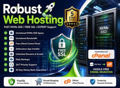 Robust Web Hosting - 💪Unlimited SSD + Free SSL + Websites + Emails | $15.99/Yr