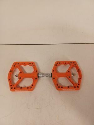 ROCKBROS MTB Bicycle Flat Nylon Pedals Orange Fiber Bicycle Platform Pedals 9/16