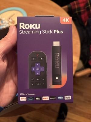 Roku 3830R Streaming Stick Plus 4K UHD Media Player w/ Voice Remote – 2025 Model
