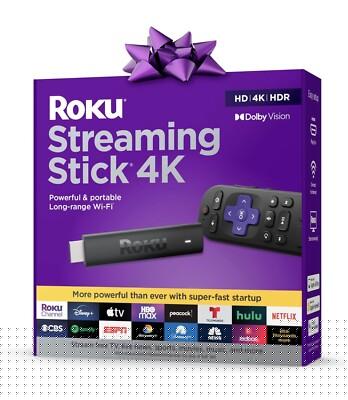 "Roku 4K Streaming Stick: HDR, Dolby Vision, Voice Remote, Free Live TV"