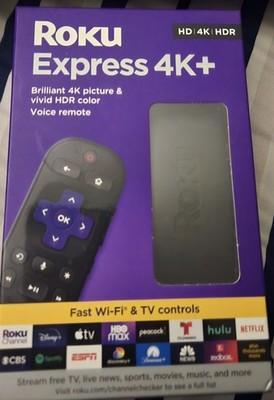 Roku Express 4K+ Streaming Player HD/4K/HDR with Roku Voice Remote with HDMI