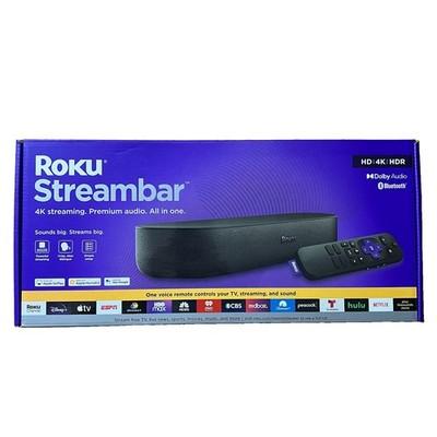 Roku Streambar 4K HDR Streaming Device & Premium Soundbar All in One
