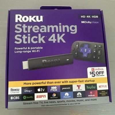 Roku Streaming Stick 4K Device 4K HDR Dolby Vision Voice Remote 3820R2 - New