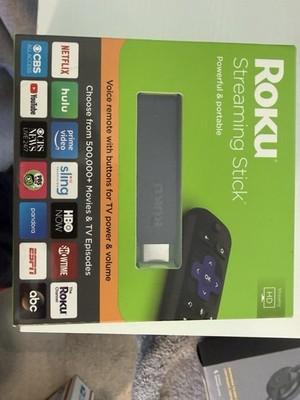 Roku Streaming Stick (6th Generation) 3800RT - Black