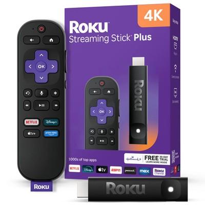 Roku Streaming Stick Plus 2025 - 4K & HDR Roku Streaming Device for TV with Voic