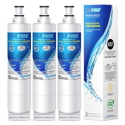 RWF0500A Refrigerator Water Filter Fit For 4396508 4396510 4392857 Filter 3 Pack