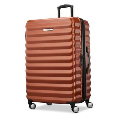 Samsonite Element 28" Checked Large Hardside Expandable Spinner Suitcase Copper