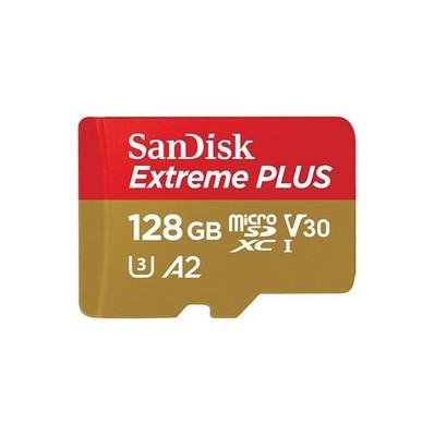 SanDisk 128GB Extreme PLUS microSDXC UHS-I Card - 200MB/s 4K V30 with Adapter