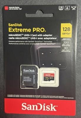 Sandisk 128GB Extreme Pro UHS-I Micro SD Up to 200MB/s Read 90MB/s