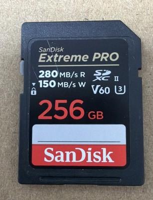 SanDisk Extreme PRO 256GB UHS-II SDXC Class 10 Memory Card