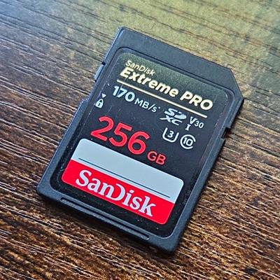 SanDisk Extreme PRO SDXC 256GB UHS-I U3 V30 High Speed Memory Card