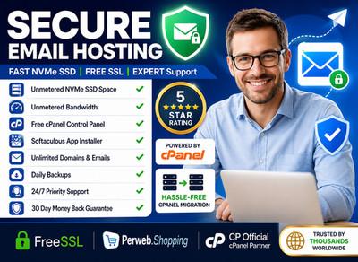 Secure Email Hosting – 🔒Unlimited SSD, SSL, 24/7 Fast Support | Just $15.99/Yr