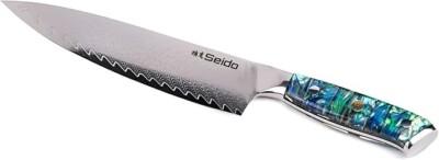 Seido Knives Awabi 8-inch Chef Knife, Japanese Gyuto VG-10 Super Steel Core