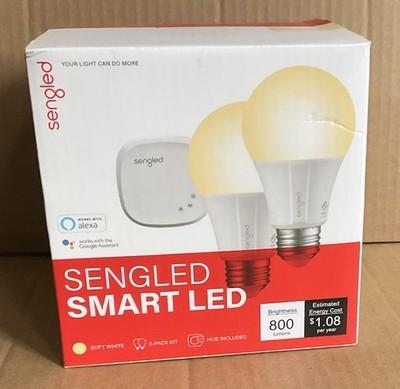 Sengled Smart LED Soft White Bulbs 2-Pack Kit with Hub Alexa And Google