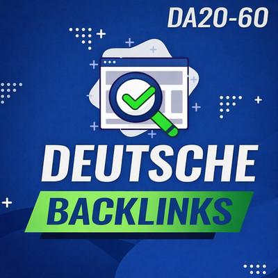 SEO 15x Backlinks .DE German DoFollow Links Buy DA 20-60 + 6 Guest Posts
