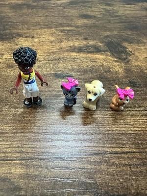 SEO Title (under 80 characters): LEGO Friends Mini Doll Girl w/ 3 Pets Dogs Cat