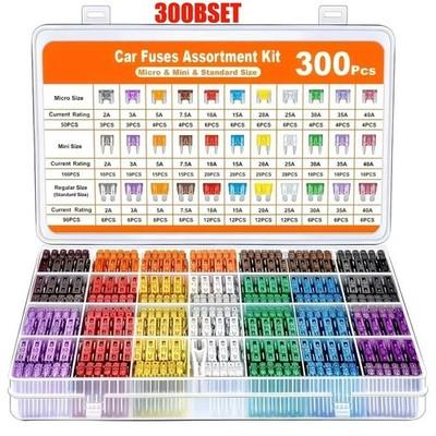 Set of Standard Car Fuses 2A 3A 5A 7.5A 10A 15A 20A 25A 30A 35A Free Shipping