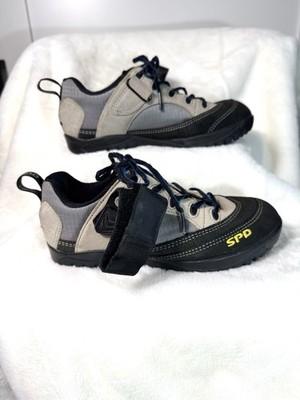 Shimano SPD Cycling Shoes Women’s 6.5 EU39 MTB Spin Indoor Bike Gray Black