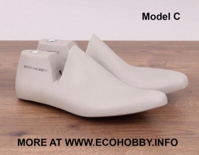 Shoe lasts Model C. For classic shoe making, NEW! V-HINGED.