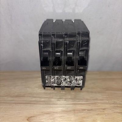 Siemens (Q22020CT) 2-Outer 20 Amp 1-Pole 1-Inner 20 Amp 2-Pole Circuit Breaker