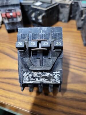 Siemens Two 20Amp Double Pole Circuit Breakers (586478513402)