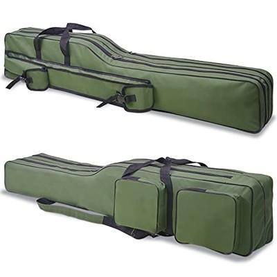 SILANON Fishing Rod Case, Portable Fishing Pole Bag 4.27ft Waterproof Rod Reel