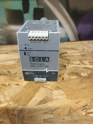 Sola/Hevi-Duty SDN10-24-100P DC Power Supply 24 VDC 10 Amp 50-60 Hz!!! RS