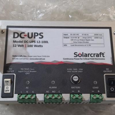 Solarcraft DC-UPS 12-100L 12V 100W 10A Universal Input DC UPS Power Supply