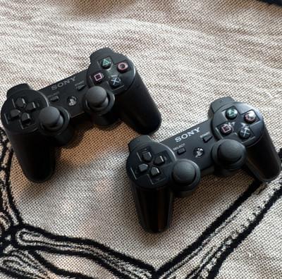 Sony DualShock 3 Wireless PS3 Controller Black CECHZC2E Vibration Lot of 2