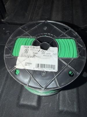 Southwire 12 AWG Stranded Copper THHN Wire, Green, 500 ft