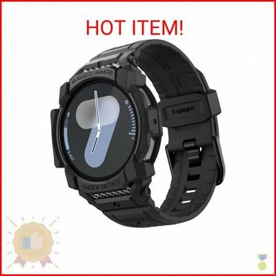 Spigen Rugged Armor Pro Designed for Samsung Galaxy Watch 7 44mm Case with Band