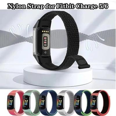 Sports Nylon Band for Fitbit Charge 6 5 Watch Strap Loop Bracelet