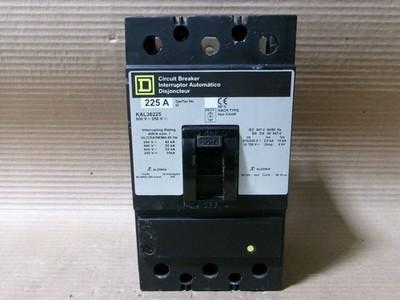 Square D KAL KAL36225 3 Pole 225 Amp 600V GRAY Circuit Breaker FLAWED #8