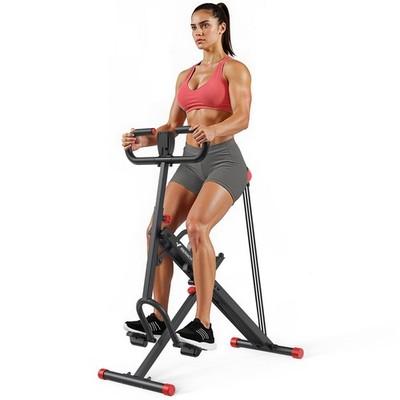 Squat Machine, MERACH R07 2 in 1 Squat Rowing Machine - Red