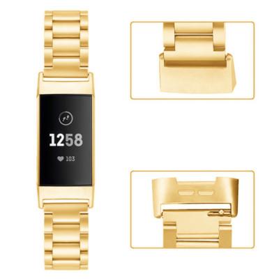 Stainless Steel Charge 3 Watch Band Metal Strap Bracelet for Fitbit Charge 3/4