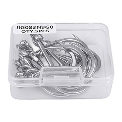Stainless Steel Saltwater Fishing Hooks with Precision Hook Tip 5.5cm-6.8cm
