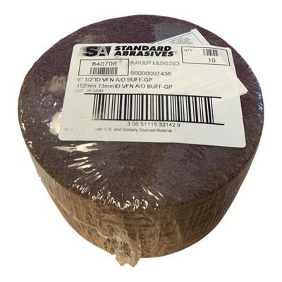 Standard Abrasives 840708 Buff & Blend GP Disc 6” x 1/2” VFN A/O 10 Pack
