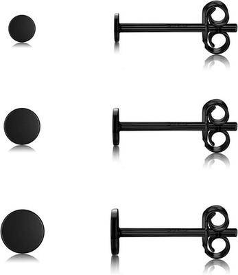 Sterling Silver Stud Earrings for Women, Tiny Flat Dot Earrings Set | Small Hypo