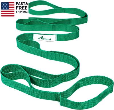 Stretching Strap Yoga Straps for Physical Therapy, 10 Loops Non-Elastic Stretch