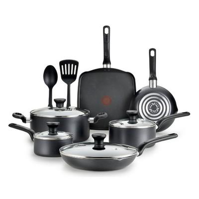 T-fal Easy Care 12 Piece Nonstick Cookware Set Grey FREESHIP