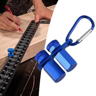Tall Stair Gauge for Framing Square with Holder and Carabiner Stair guage Knob t