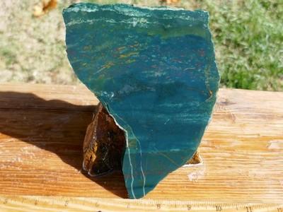 TCR Bloodstone Jasper *Rough Slab 203g –Multicolor Vibrant Pattern | India